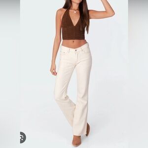 Great condition no flaws edikted low rise cream jeans size small